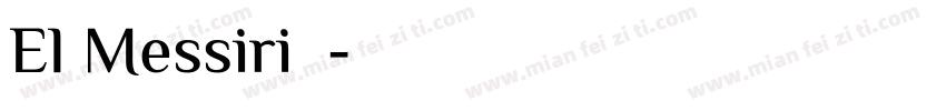 El Messiri字体字体转换